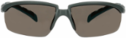 3M™ Solus™ 2000 Series, S2002SGAF-BGR, Gray/Blue-Green Temples, Scotchgard™ Anti-Fog Coating, Gray AF-AS lens, 20ea/cs