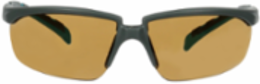 3M™ Solus™ 2000 Series, S2005SGAF-BGR, Gray/Blue-Green Temples, Scotchgard™ Anti-Fog Coating, Brown AF-AS lens, 20ea/cs
