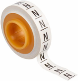 ScotchCode Wire Marker Tape Refill Roll, 2.4 m Length, Acrylic Adhesive, Letter N