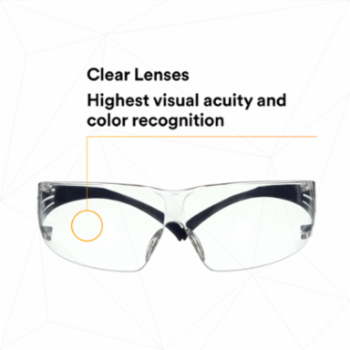 3M™ SecureFit™ 200 Series SF201SGAF-BLU, Blue Temples, Clear Scotchgard™ Anti-Fog Lens, 20 ea/Case