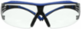 3M™ SecureFit™ 400 Series Safety Glasses SF401XSGAF-BLU, Blue/Gray, Clear Scotchgard™ Anti-Fog/Anti-Scratch Lens, 20 ea/Case