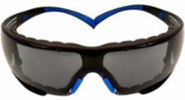SecureFit Safety Glasses, Foam Gasket, Gray Anti-Fog Lens, UV 99.9%