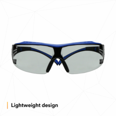 3M™ SecureFit™ 400 Series Safety Glasses SF407XSGAF-BLU, BLU/GRY, I/O GRY Scotchgard™ Anti-Fog/Anti-Scratch Lens, 20 ea/Case