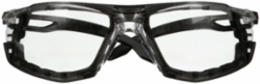 3M™ SecureFit™ 500 Series SF501SGAF-BLK-FM, Black, Scotchgard™ Anti-Fog Coating, Clear AF-AS Lns, Fm Gskt, 20 ea/Case