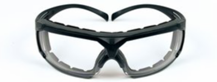 3M SecureFit Protective Eyewear SF601SGAF-FM Foam, Clear Scotchgard Anti-fog Lens, 20 EA/Case