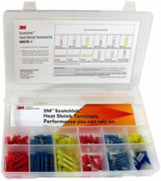 Scotchlok Heat Shrink Terminal Kit, 120 Pieces, Clear, Durable Moisture Protection
