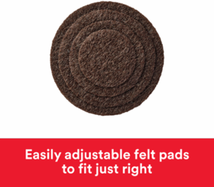 Scotch™ Custom Fit Felt Pads SP881-NA, 1.5 in Beige, 10 ct