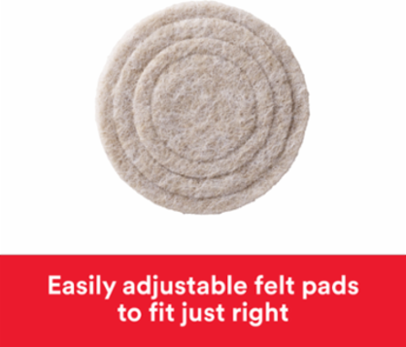 Scotch™ Custom Fit Felt Pads SP881-NA, 1.5 in Beige, 10 ct