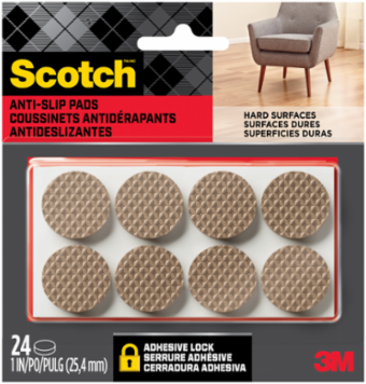 Scotch™ Gripping Pads 1-in Round, SP939-NA, 24-ct