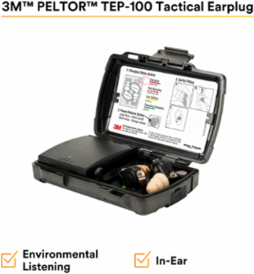 3M™ PELTOR™ Tactical Earplug TEP-100, 1 Kit EA/Case
