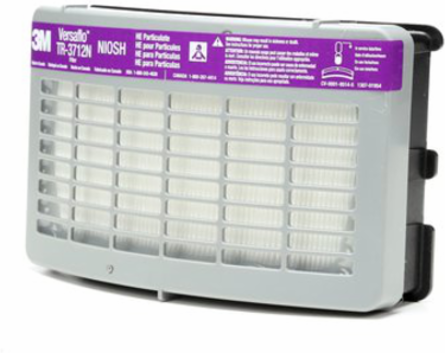 3M HE Filter TR-3712N, for Versaflo TR-300 Series PAPR, 40 EA/Case