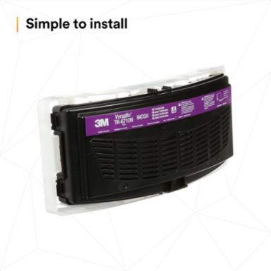 3M™ Versaflo™ High Efficiency Filter TR-6710N-5 / 37357(AAD), for TR-600 PAPR, 5 EA/Case