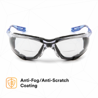 3M™ Virtua™ CCS Protective Eyewear with Foam Gasket, VC215AF Clear +1.5D Anti-Fog Lens, 20 ea/Case