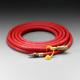 3M™ Supplied Air Hose W-3020-50/07034(AAD), 50 ft, 1/2 in ID, IndustrialInterchange Fittings, Low Pressure, 1 EA/Case