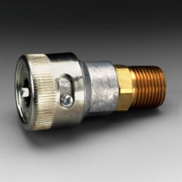 Socket, 1/4 Inch Body Size, 3/8 Inch MPT, Brass, High Pressure Fitting