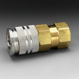 High Pressure Hose Socket, 1/4 Inch Body Size, Brass, for Whitecap Helmets