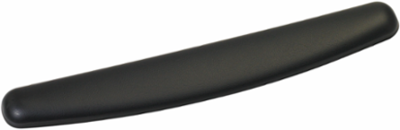 3M™ Gel Wrist Rest WR309LE, with Antimicrobial Product Protect, 25% Recycled Content, Leatherette, Blk 2.75 in x 18.0 in x 0.75 in