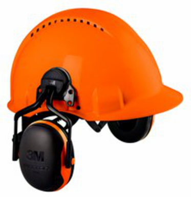 3M PELTOR Earmuffs X1P5E, Forestry Orange, 10 EA/Case