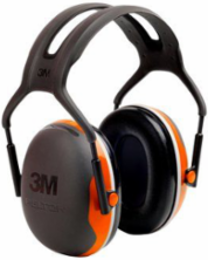 3M PELTOR Earmuffs X4A, Forestry Orange, 10 EA/Case