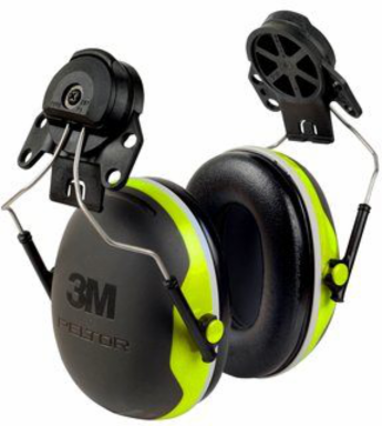 3M PELTOR X4 Earmuffs X4P3E/37278(AAD), Hard Hat Attached, 10 EA/Case
