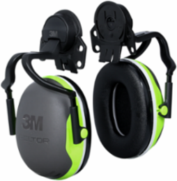 3M™ PELTOR™ Full Brim Helmet Attached Earmuffs X4P51E, Electrically Insulated, 10/Case