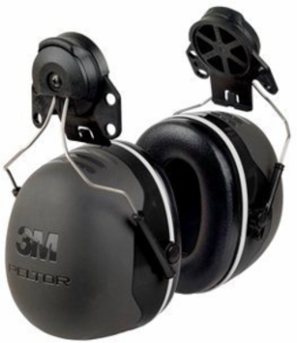 3M PELTOR X5 Earmuffs X5P3E37279(AAD), Hard Hat Attached, 10 EA/Case