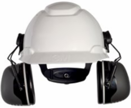 3M PELTOR X5 Earmuffs X5P3E37279(AAD), Hard Hat Attached, 10 EA/Case