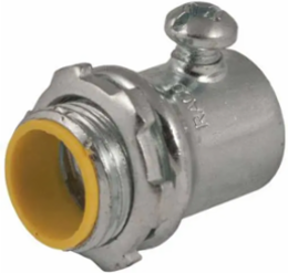 1 1/2 INCH STEEL SET SCREW INSULATED THROAT CONNECTOR