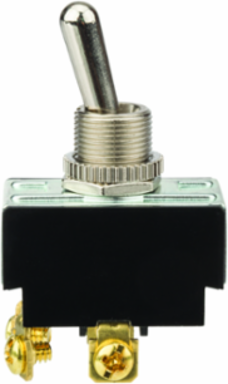 Toggle Switch Bat DPST On-Off Screw Term