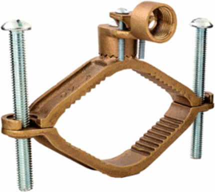 Bronze Ground Clamp for Rigid Conduit, 2-1/2″ to 4″ Pipe, 1/2″ Hub