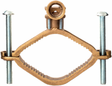 Bronze Ground Clamp for Rigid Conduit, 2-1/2″ to 4″ Pipe, 1/2″ Hub