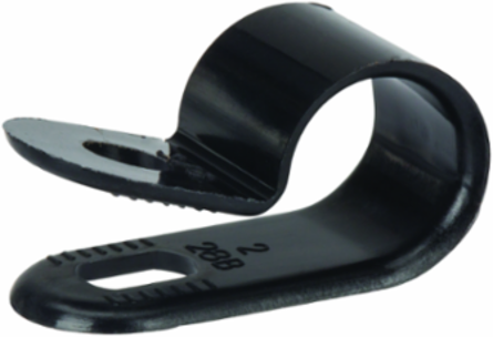Cable Clamp Blk .187x.375" 100