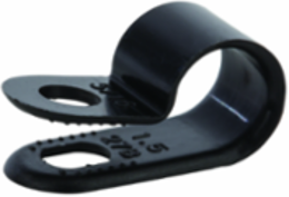 Cable Clamp Blk .187x.375" 100