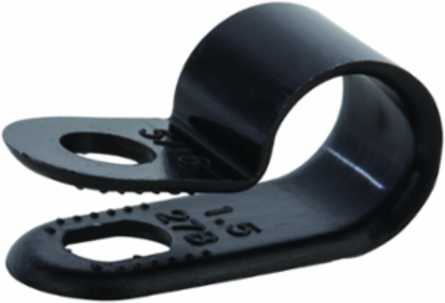 Cable Clamp Blk .5x.375" 100