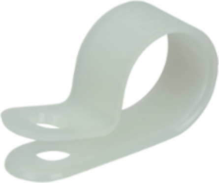 Standard Duty Nylon Cable Clamps - Natural