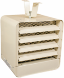 ECONOMICAL UNIT HEATER 5000/3750W 240/208V ALMOND, OPEN COIL ELEMENTS, STAT 1P