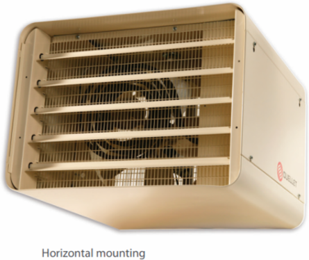 COMMERCIAL INDUSTRIAL SUSPENDED UNIT HEATER 20000W 208V 3/1PH ALMOND, STAT 1P