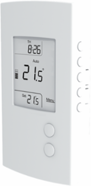 PROG. ELECTRONIC THERMOSTAT FOR FLOOR HEATING SYSTEM 15A@120-240V C/W GFCI