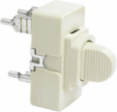 Momentary Contact Switch, Ivory, 3A 24VAC/VDC, 1.69 Inch Height