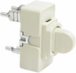 Momentary Contact Switch, Ivory, 3A 24VAC/VDC, 1.69 Inch Height