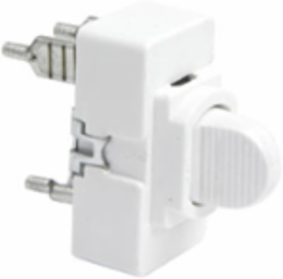 Low Voltage Momentary Contact Switch, 3A 24VAC/VDC, White, 1.69 Inch Height