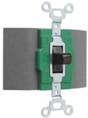 30A Double Pole Double Throw Switch, Brown, 120/277V, 3.281 Inch Height, Matte Finish