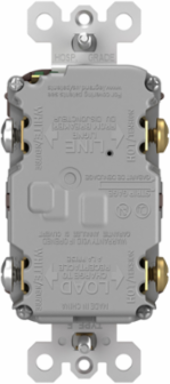 15A Duplex Self-Test GFCI Receptacle, Brown, 4.2 Inch Height, 1.73 Inch Width