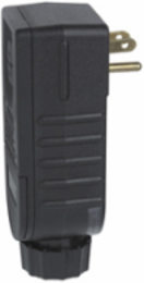 Portable 15A Right Angle Self-Test GFCI Plug, Automatic Reset