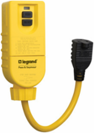 Portable 15A Right Angle Self-Test GFCI Plug with 1-Foot Cord Set, Manual Reset