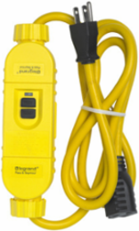 Portable 6-Foot Manual Reset GFCI 15A with Straight Blade Plug, Polycarbonate
