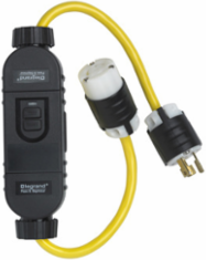 Turnlok 2-Foot In-Line 15A GFCI with Automatic Reset, 1.0 lb