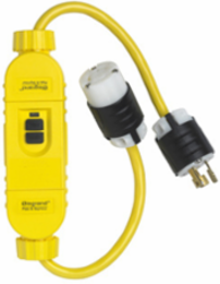 Turnlok Portable 2-Foot In-Line GFCI, 15A, Manual Reset, 1.0 lb