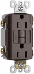 Tamper-Resistant GFCI Outlet 15A 125V Brown