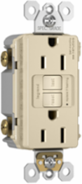 15A Self-Test GFCI Tamper-Resistant Outlet, 125V, Light Almond